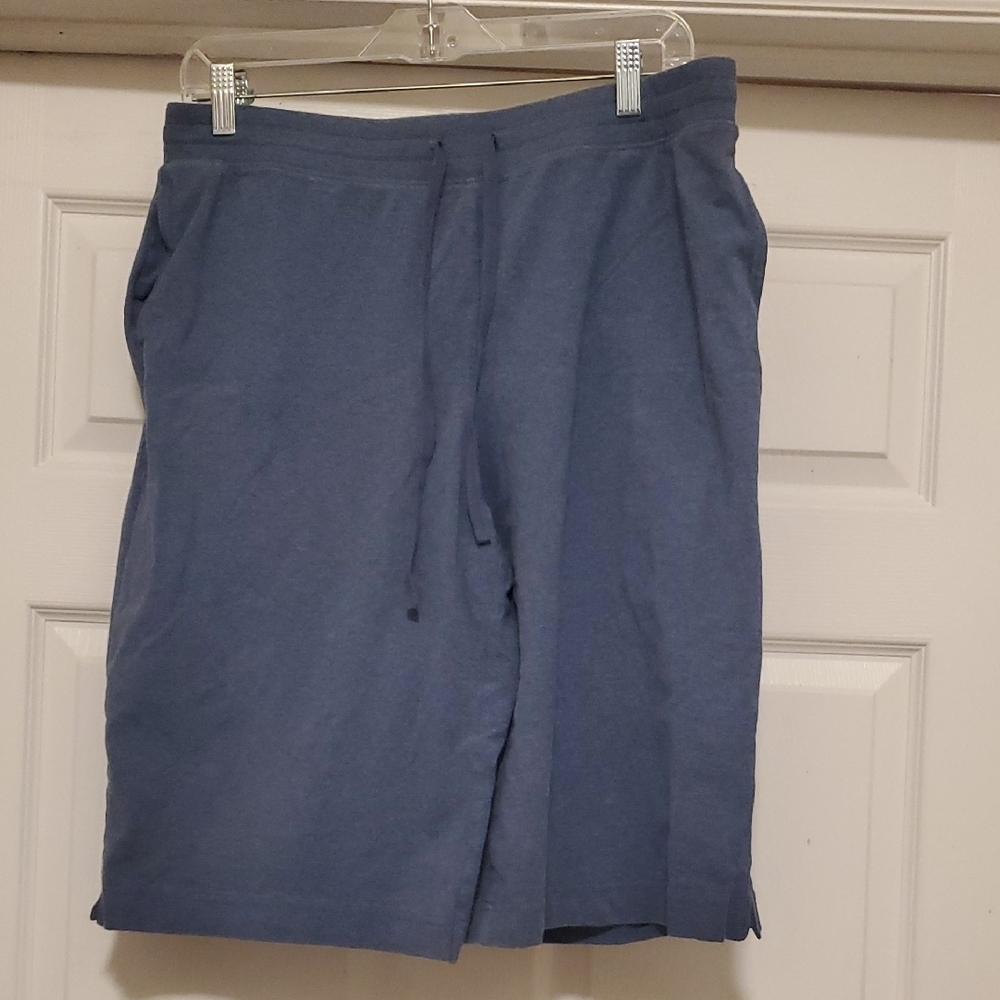 ❣️Karen Scott Blue Athletic Shorts with Drawstring Waist
